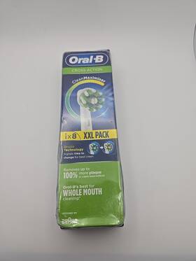90199586 Oral-b New Cross Action Clean Maximizer Xxl Toothbrush Refill Pack 8 Heads