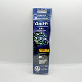 90425572 Oral-b Pro Cross Action Pack Of 4 Replacement Brush Heads Black - New 90425572 Oral-b Pro Cross Action Pack Of 4 Replacement Brush Heads Black - New