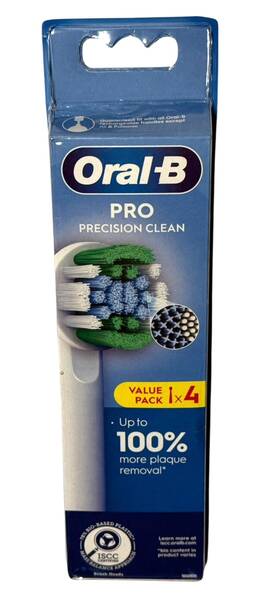 90441618 Oral-b Pro Precision Clean Value Pack - 4 White Replacement Toothbrush Heads