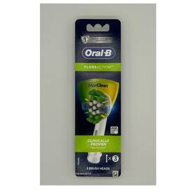 Oral-b 91272492 Oral-b Flossaction Maxclean Toothbrush Heads 3 Pack Brand New Sealed