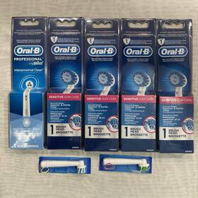 91357561 Oral-b Electric Toothbrush Heads Sensitive Care And Other 7 Total - Genuine New