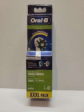 91422687 Oral-b Cross Action Refill Heads 10-pack New Factory Sealed