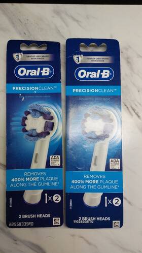 91428503 Oral-b 2 Pks Precision Clean Electric Toothbrush Replacement Brush Heads Count