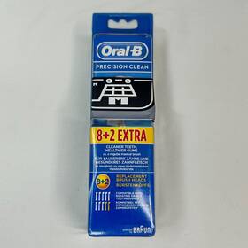 91593067 Oral-b Precision Clean White Toothbrush Replacement Brush Heads 8 2 Extra 10 Tot