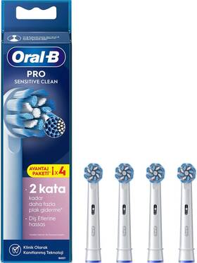 Oral-b B07zq8x9jz Oral-b Pro Sensitive Clean Replacement Brush Heads Pack Of 4