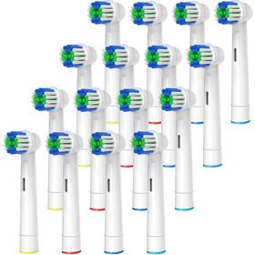 B0brcvxhnr Oral-b Replacement Toothbrush Heads 16 Pcs Electric Brush Refill