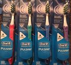 Oral-b Braun Lot Of 4 Pro Health Pulsar Battery Powered Toothbrushes Soft New 300416666303