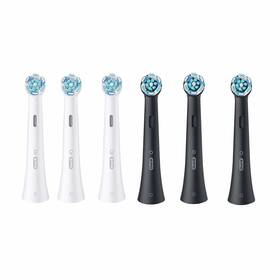 E13-2 Oral B Io Series Replacement Brush Heads Black And White 6 Count