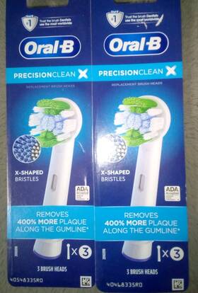 Eb20rx Oral-b 6 Precision Clean Replacement Toothbrush Teeth Brush Heads Genuine Sealed