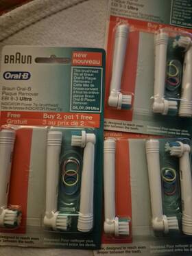 Ebi93 Oral-b Braun Plaque Remover 3-pack Ebi 9-3 Ultra 3 Packages