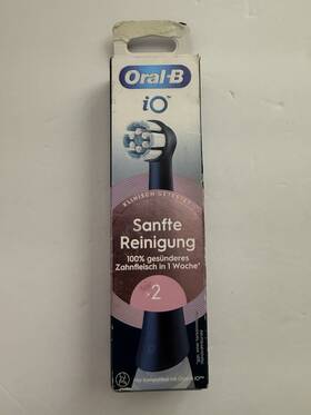 Io8353-2 Oral-b Io Sanfte Reinigung Replacement Heads Black Soft Bristles 2-pack