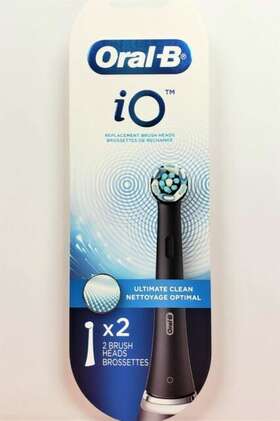 Iorbcb2 Oral-b Io Ultimate Clean Replacement Brush Head - Black 2 Heads New