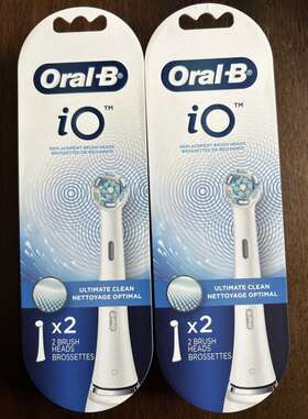 Iorbcw2 Oral-b Io Replacement Brush Heads Ultimate Clean White 2 Pack X2 4 Total