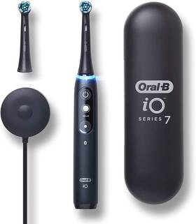 Kn12 Oral-b Io Series 7l Electric Toothbrush With 2 Heads Black Onyx New Open