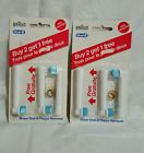 Oral-b Lot Of 2 Pack Braun Plaue Remover Ebi 5-3 Replacement Brush Head 069055809228