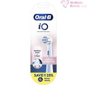 M14265 Oral-b Io Gum And Sensitive Replacement Brush Heads 4ct New In Box