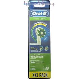M318651 Oral-b Cross Action Cleanmaximiser 8 Replacement Brush Heads Nib