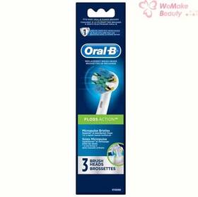 M84201 Oral-b Floss Action 3 Replacement Brush Heads New In Box