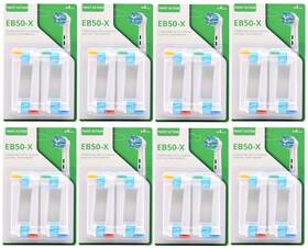 Eb50-x Oral Basics Replacement Brush Heads 4 Ct. For Electric Toothbrush Pack Of 8