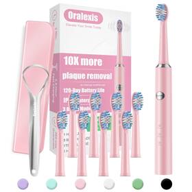 Oralexis 658370875348 Electric Toothbrush For Adults 1 Count Pack Of Midnight Pink