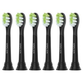 Oralica 850059108017 Whitening Replacement Toothbrush Heads Philips Sonicare 6 Pack Black