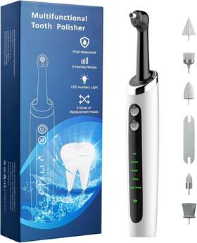 Oyatek 768477820957 Electric Tooth Polisher Multifunctional Replacement Head Teeth White