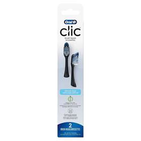 Ox020bk P&g Oral-b Clic Toothbrush Ultimate Clean Replacement Brush Heads Black 2 Count