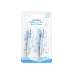 Papablic Papa335 Replacement Toothbrush Heads For Children 2 Pack White Brush Head