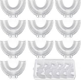 Patelai 313034758725 10 Pcs U Shaped Replacement Toothbrush Heads Kids Silicone Brush Head Wi