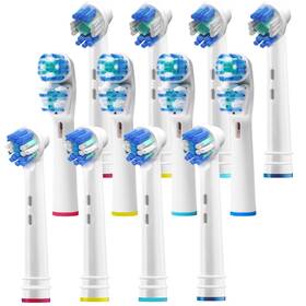 Pearl Enterprises Nn-fi0g-q90s Replacement Brush Heads Compatible With Oral B 1 Count Pack Of 12 White