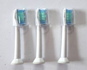 1712136 Philips 3 Unused Capped Sinucare C1 Brush Heads