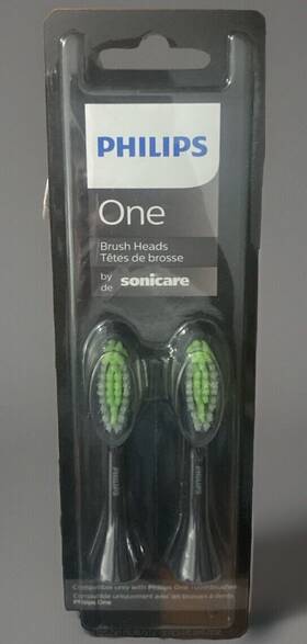 Bh1022 Philips Bh1022/06 One Sonicare 2-pack Electric Toothbrush Heads Replacement Black