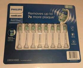Hx9028 Philips Hx9028/80 Sonicare C2 Optimal Plaque Control Replacement Tooth Brush Head 8 Pack