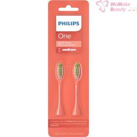 M09237 Philips One By Sonicare 2 Replacement Brush Heads Coral New In Box