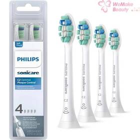 M10753 Philips Sonicare C2 Optimal Plaque Control 4 Replacement Brush Heads New In Box