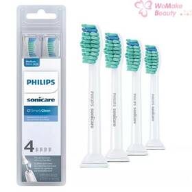 M107558 Philips Sonicare C1 Simply Clean 4 Replacement Brush Heads New In Box