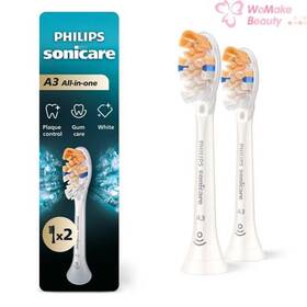 M11484 Philips Sonicare A3 All-in-one Replacement Brush Heads 2 Count New In Box