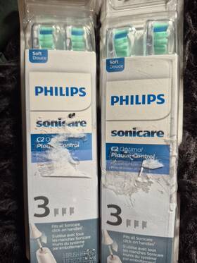 Philips Sonicare 075020014184 C2 Optimal Plaque Control 2 Packs Of 3 Pcs Each Pack For One Price