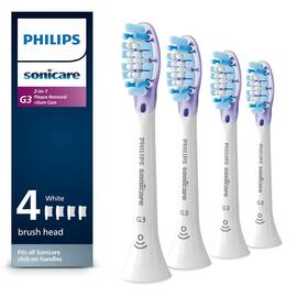 Philips Sonicare 075020065391 G3 Plaque Gum Care Toothbrush Replacement Heads 4-pack