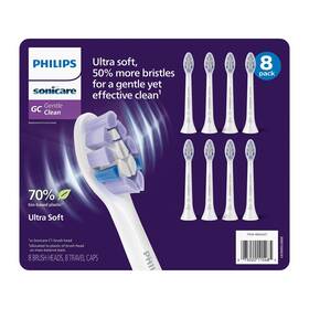 4860427 Philips Sonicare Gentle Clean Ultra Soft Replacement Brush Heads 8 Count