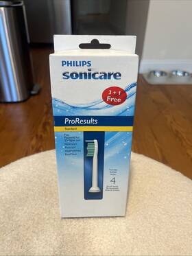 Philips Sonicare 710103523956 Proresults Standard Brush Heads Pack Of 4 New Flexcare Healthy
