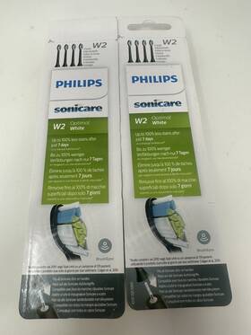 2-phillips Philips Sonicare 710103850366 W2 Optimal Whitening Brushsync Heads Black Pack Of 8 Total