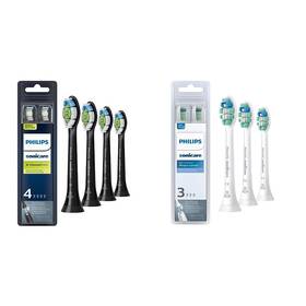 Philips Sonicare 744759017154 Genuine W Diamondclean Toothbrush Heads 4 Brush Black