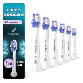 Philips Sonicare 94819156 S2 Optimal Sensitive Replacement Brush Heads - White 6pk