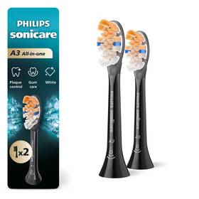 B091tth7pt Philips Sonicare A3 All-in-one Genuine Electric Toothbrush Heads - 2 Pack Black