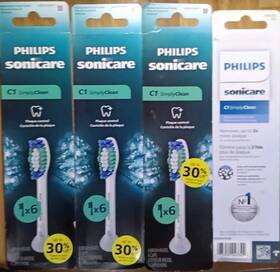 Hx6016 Philips Sonicare Hx6016/77 4 C1 Simply Clean 6 Packs X3 And 5 Pack 23 Replacement Brushheads