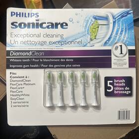 Hx6065 Philips Sonicare Hx6065/53 5x Diamondclean W Replacement Brush Heads White Sealed New