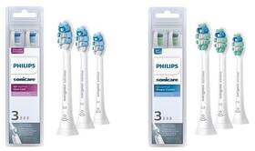 Hx9023 Philips Sonicare Hx9033/65 Hx9023/65 3 G2 Gum Care And C2 Plaque Control 2x3 6 Brush Heads Free Ship