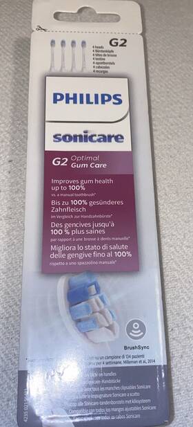 Hx9038 Philips Sonicare G2 Optimal Gum Care Brush Heads - Pack Of 4