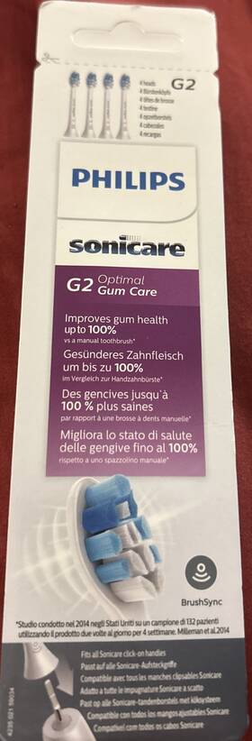 Phillips 710103850847 Sonicare G2 Diamond Clean Replacement Brush Heads Pack Of 4 Nib